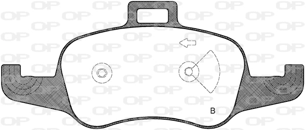 BPA1653.00 OPEN PARTS Комплект тормозных колодок, дисковый тормоз (фото 2)