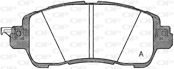 BPA1656.04 OPEN PARTS Комплект тормозных колодок, дисковый тормоз (фото 1)