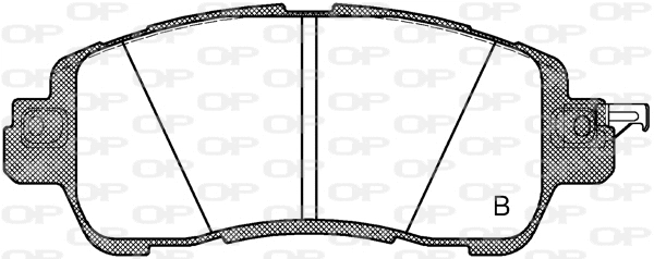 BPA1656.04 OPEN PARTS Комплект тормозных колодок, дисковый тормоз (фото 2)