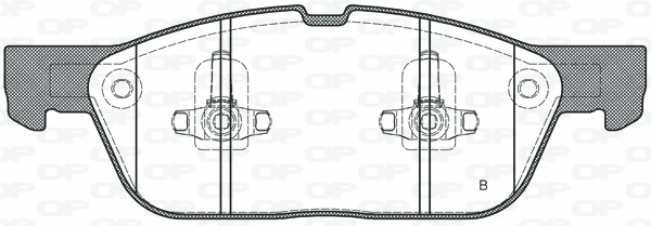 BPA1657.02 OPEN PARTS Комплект тормозных колодок, дисковый тормоз (фото 2)