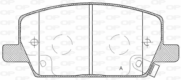 BPA1670.02 OPEN PARTS Комплект тормозных колодок, дисковый тормоз (фото 1)