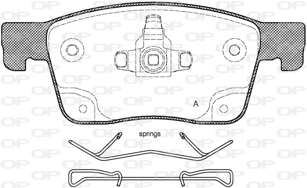 BPA1679.02 OPEN PARTS Комплект тормозных колодок, дисковый тормоз (фото 1)