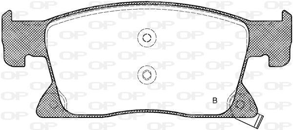 BPA1679.02 OPEN PARTS Комплект тормозных колодок, дисковый тормоз (фото 2)