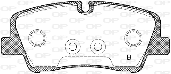 BPA1687.00 OPEN PARTS Комплект тормозных колодок, дисковый тормоз (фото 2)