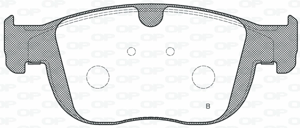 BPA1689.00 OPEN PARTS Комплект тормозных колодок, дисковый тормоз (фото 2)