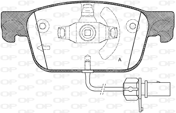 BPA1692.01 OPEN PARTS Комплект тормозных колодок, дисковый тормоз (фото 1)