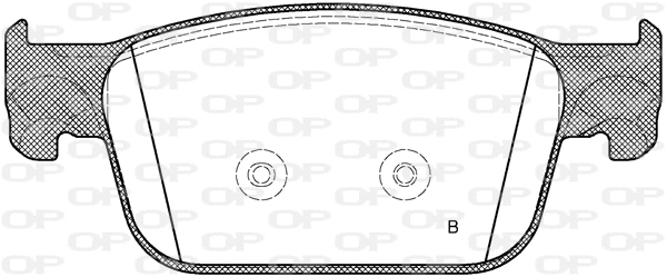 BPA1692.01 OPEN PARTS Комплект тормозных колодок, дисковый тормоз (фото 2)