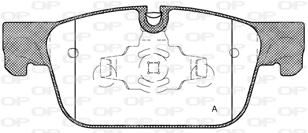 BPA1692.10 OPEN PARTS Комплект тормозных колодок, дисковый тормоз (фото 1)