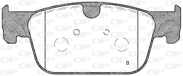 BPA1692.10 OPEN PARTS Комплект тормозных колодок, дисковый тормоз (фото 2)