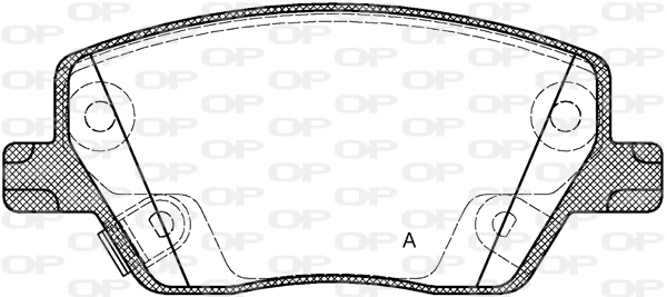 BPA1695.02 OPEN PARTS Комплект тормозных колодок, дисковый тормоз (фото 1)