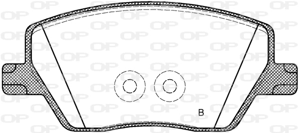 BPA1695.02 OPEN PARTS Комплект тормозных колодок, дисковый тормоз (фото 2)