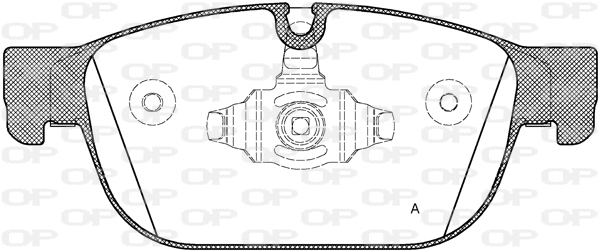 BPA1696.00 OPEN PARTS Комплект тормозных колодок, дисковый тормоз (фото 1)