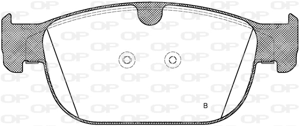 BPA1696.00 OPEN PARTS Комплект тормозных колодок, дисковый тормоз (фото 2)