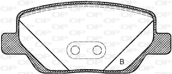 BPA1700.02 OPEN PARTS Комплект тормозных колодок, дисковый тормоз (фото 2)