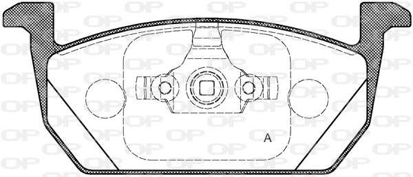 BPA1710.00 OPEN PARTS Комплект тормозных колодок, дисковый тормоз (фото 1)