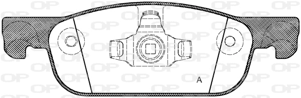 BPA1718.00 OPEN PARTS Комплект тормозных колодок, дисковый тормоз (фото 1)