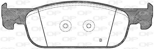 BPA1718.00 OPEN PARTS Комплект тормозных колодок, дисковый тормоз (фото 2)