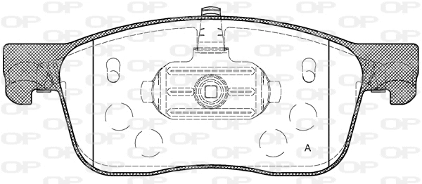 BPA1719.00 OPEN PARTS Комплект тормозных колодок, дисковый тормоз (фото 1)