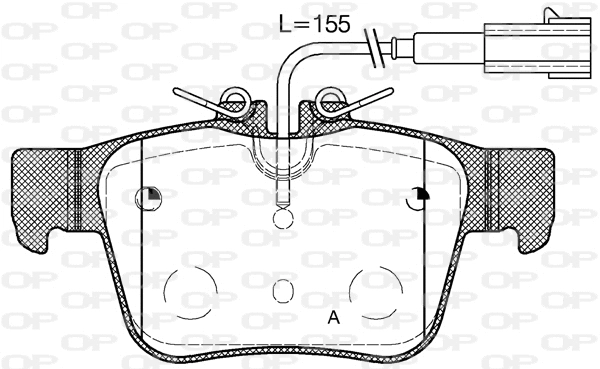 BPA1722.02 OPEN PARTS Комплект тормозных колодок, дисковый тормоз (фото 1)