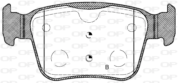 BPA1722.02 OPEN PARTS Комплект тормозных колодок, дисковый тормоз (фото 2)