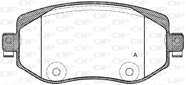 BPA1724.08 OPEN PARTS Комплект тормозных колодок, дисковый тормоз (фото 1)