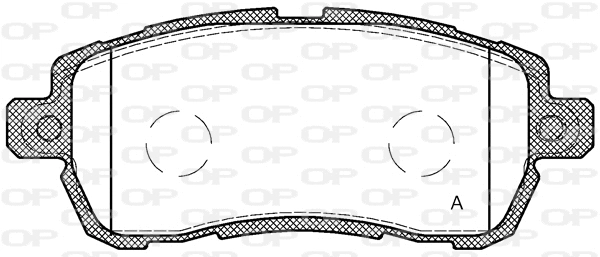 BPA1728.00 OPEN PARTS Комплект тормозных колодок, дисковый тормоз (фото 1)
