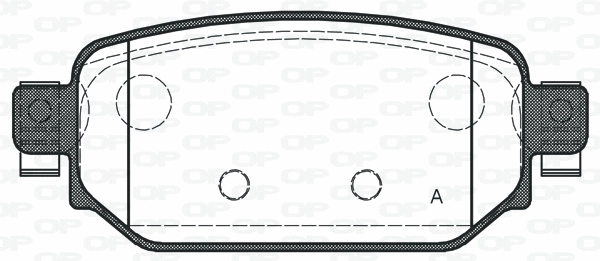 BPA1731.02 OPEN PARTS Комплект тормозных колодок, дисковый тормоз (фото 1)