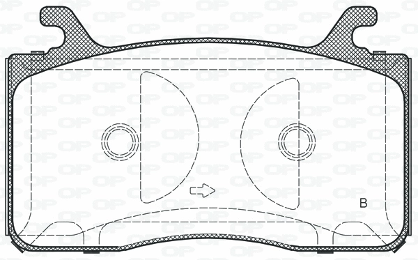 BPA1759.12 OPEN PARTS Комплект тормозных колодок, дисковый тормоз (фото 2)