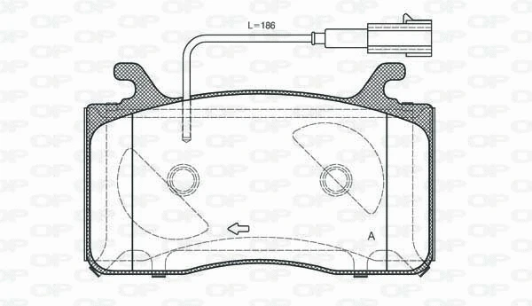 BPA1759.22 OPEN PARTS Комплект тормозных колодок, дисковый тормоз (фото 1)