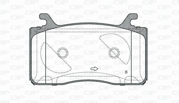 BPA1759.22 OPEN PARTS Комплект тормозных колодок, дисковый тормоз (фото 2)