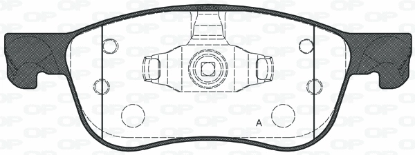 BPA1776.00 OPEN PARTS Комплект тормозных колодок, дисковый тормоз (фото 1)