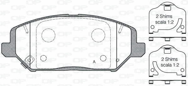 BPA1783.02 OPEN PARTS Комплект тормозных колодок, дисковый тормоз (фото 1)