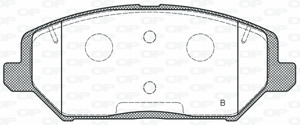 BPA1783.02 OPEN PARTS Комплект тормозных колодок, дисковый тормоз (фото 2)