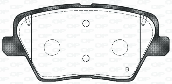 BPA1784.02 OPEN PARTS Комплект тормозных колодок, дисковый тормоз (фото 2)