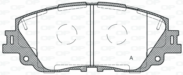 BPA1787.00 OPEN PARTS Комплект тормозных колодок, дисковый тормоз (фото 1)