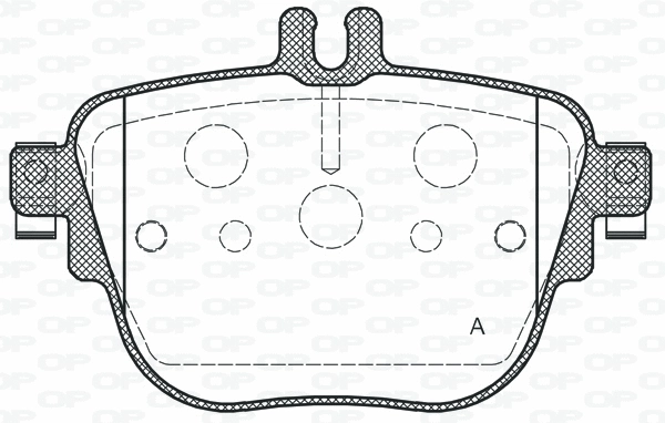 BPA1792.00 OPEN PARTS Комплект тормозных колодок, дисковый тормоз (фото 1)