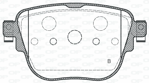 BPA1792.00 OPEN PARTS Комплект тормозных колодок, дисковый тормоз (фото 2)