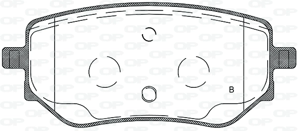 BPA1802.02 OPEN PARTS Комплект тормозных колодок, дисковый тормоз (фото 2)