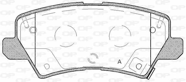 BPA1804.02 OPEN PARTS Комплект тормозных колодок, дисковый тормоз (фото 1)