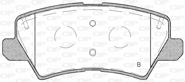BPA1804.02 OPEN PARTS Комплект тормозных колодок, дисковый тормоз (фото 2)