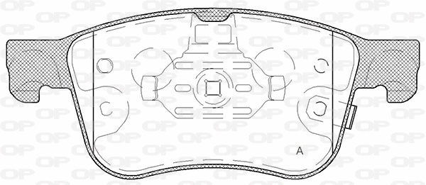 BPA1808.12 OPEN PARTS Комплект тормозных колодок, дисковый тормоз (фото 1)