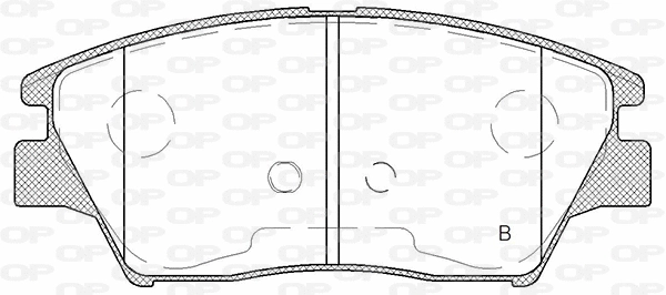 BPA1824.02 OPEN PARTS Комплект тормозных колодок, дисковый тормоз (фото 2)