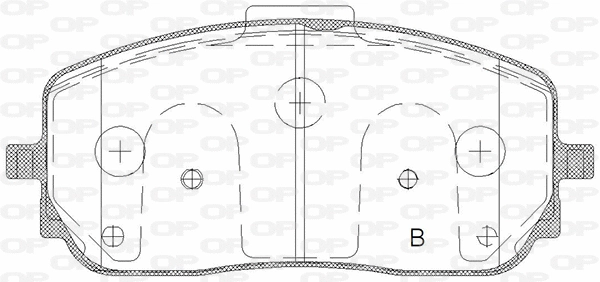 BPA1826.00 OPEN PARTS Комплект тормозных колодок, дисковый тормоз (фото 2)