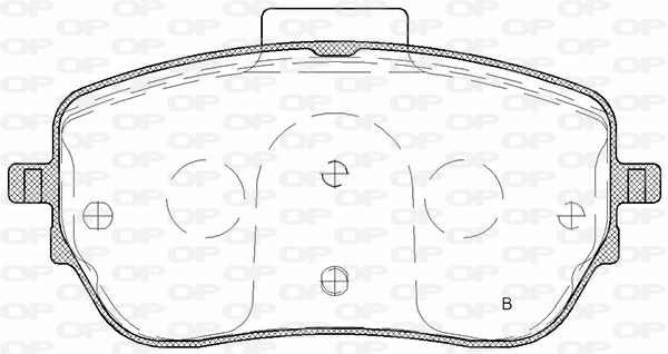 BPA1827.00 OPEN PARTS Комплект тормозных колодок, дисковый тормоз (фото 2)