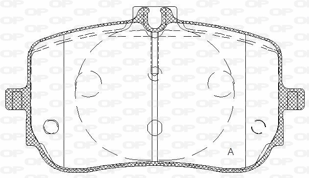 BPA1835.00 OPEN PARTS Комплект тормозных колодок, дисковый тормоз (фото 1)