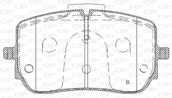 BPA1835.00 OPEN PARTS Комплект тормозных колодок, дисковый тормоз (фото 2)