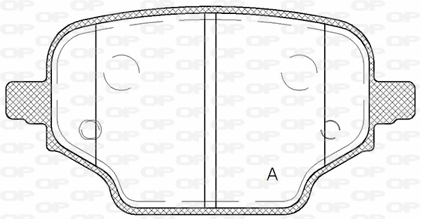 BPA1837.00 OPEN PARTS Комплект тормозных колодок, дисковый тормоз (фото 1)