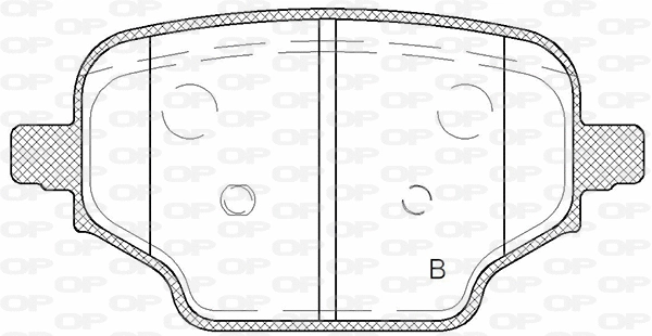 BPA1837.00 OPEN PARTS Комплект тормозных колодок, дисковый тормоз (фото 2)