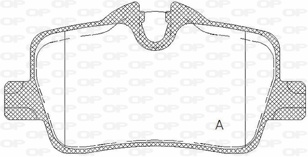 BPA1873.00 OPEN PARTS Комплект тормозных колодок, дисковый тормоз (фото 1)