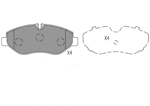 24007z KLAXCAR FRANCE Комплект тормозных колодок, дисковый тормоз (фото 1)